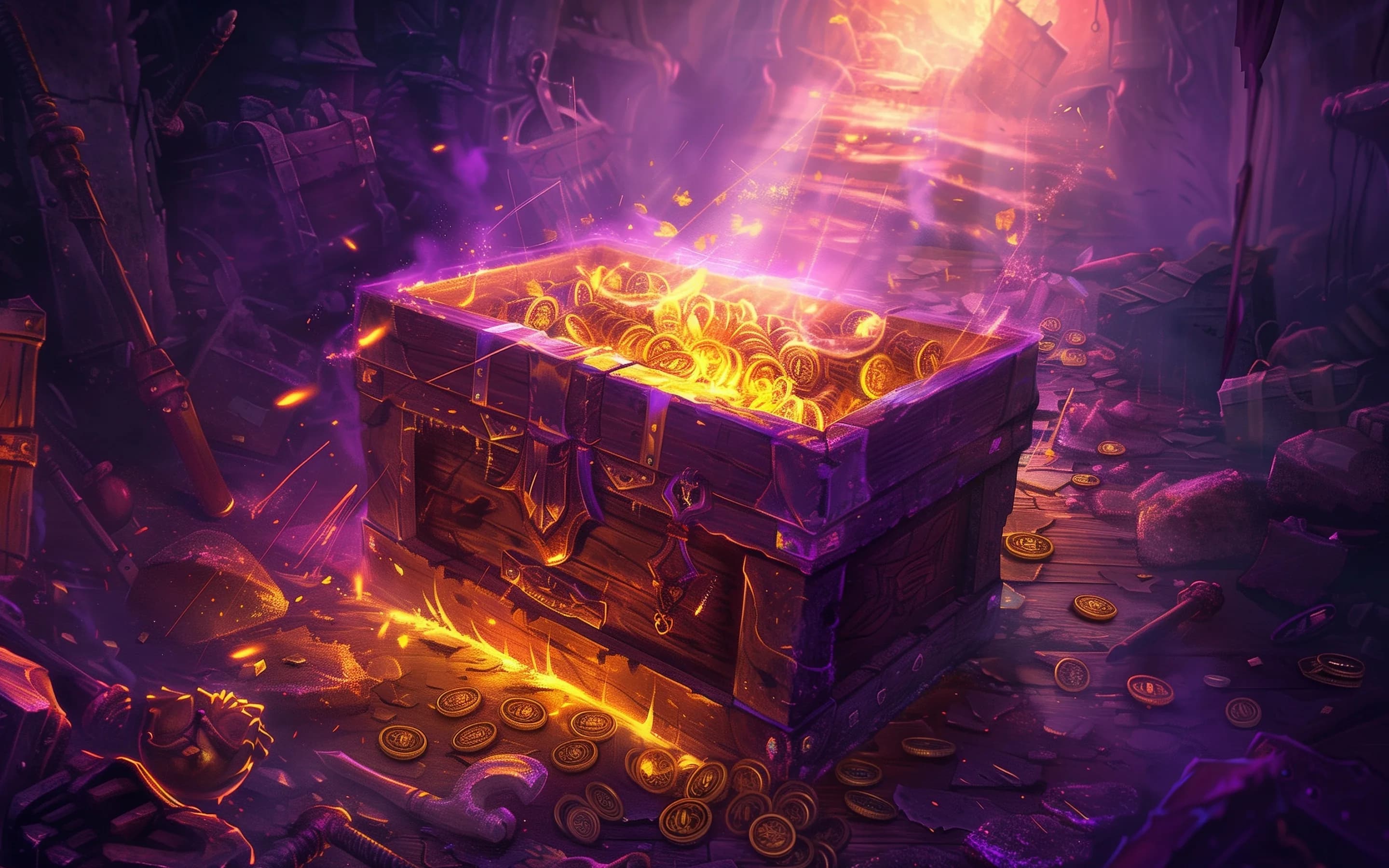 Epic loot background